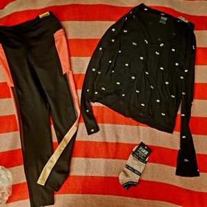 NEW Victorias Secret PINK outfit and socks XS